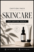 Caption Pack per Instagram e TikTok – Skincare