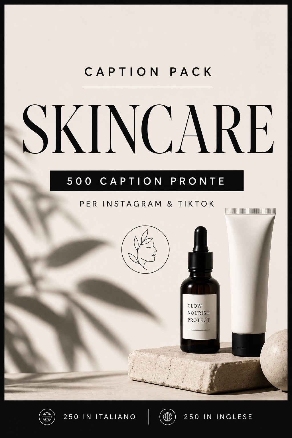 Caption Pack per Instagram e TikTok – Skincare