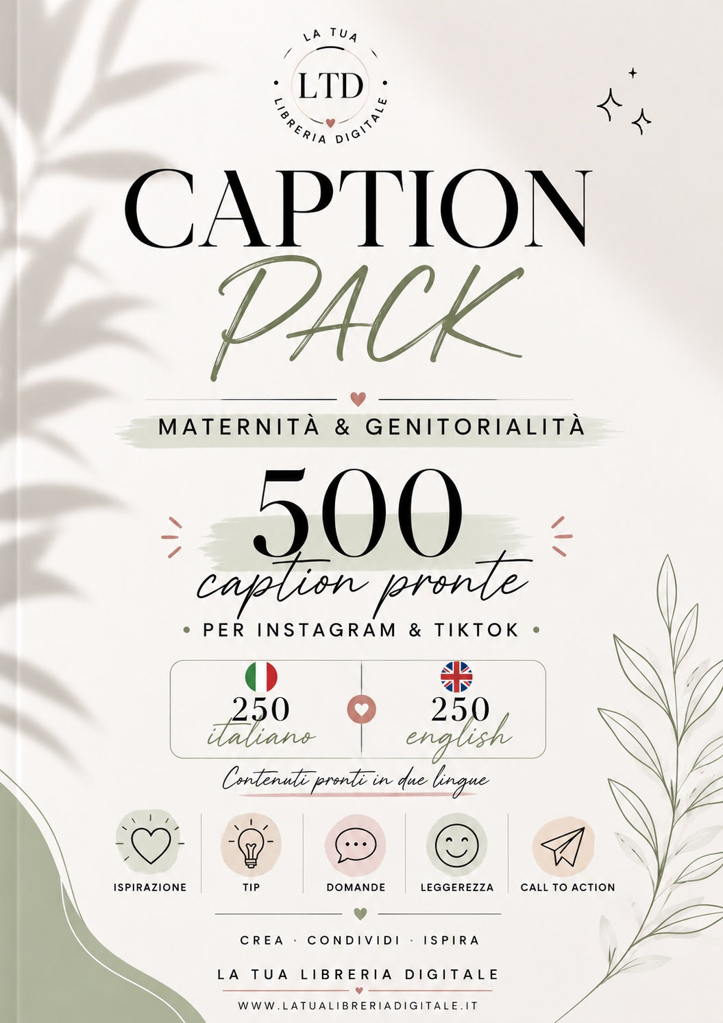 Caption Pack per Instagram e TikTok – Fitness Casa