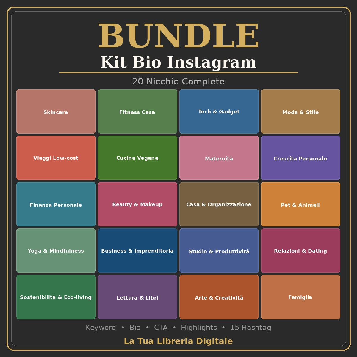 Bundle kit Bio Instagram Tutte le nicchie