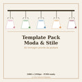 Moda & Stile – Template Pack per Instagram (50 immagini pronte)