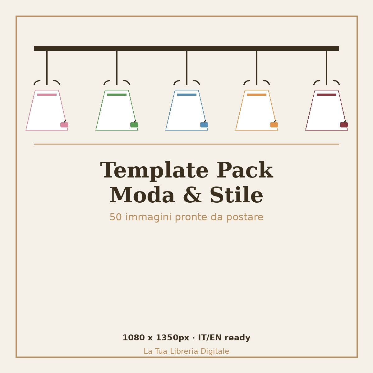 Moda & Stile – Template Pack per Instagram (50 immagini pronte)