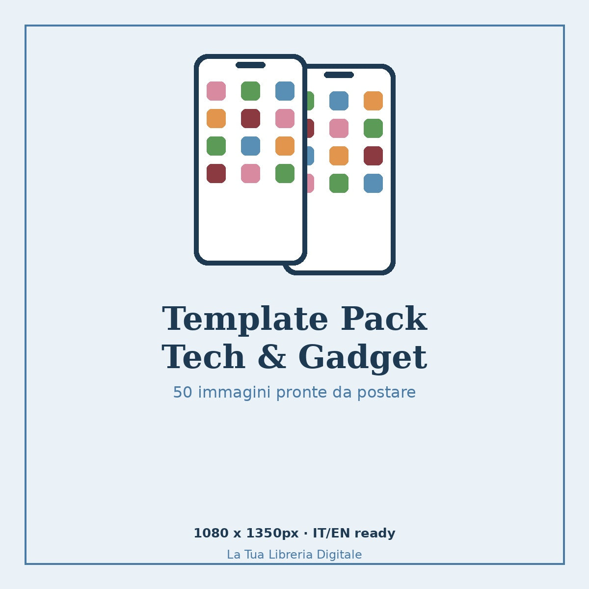 Tech & Gadget – Template Pack per Instagram (50 immagini pronte)
